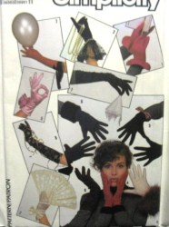 8774 SIMPLICITY STRETCH KNIT ONE SIZE GLOVES 5 LENGTHS PATTERN